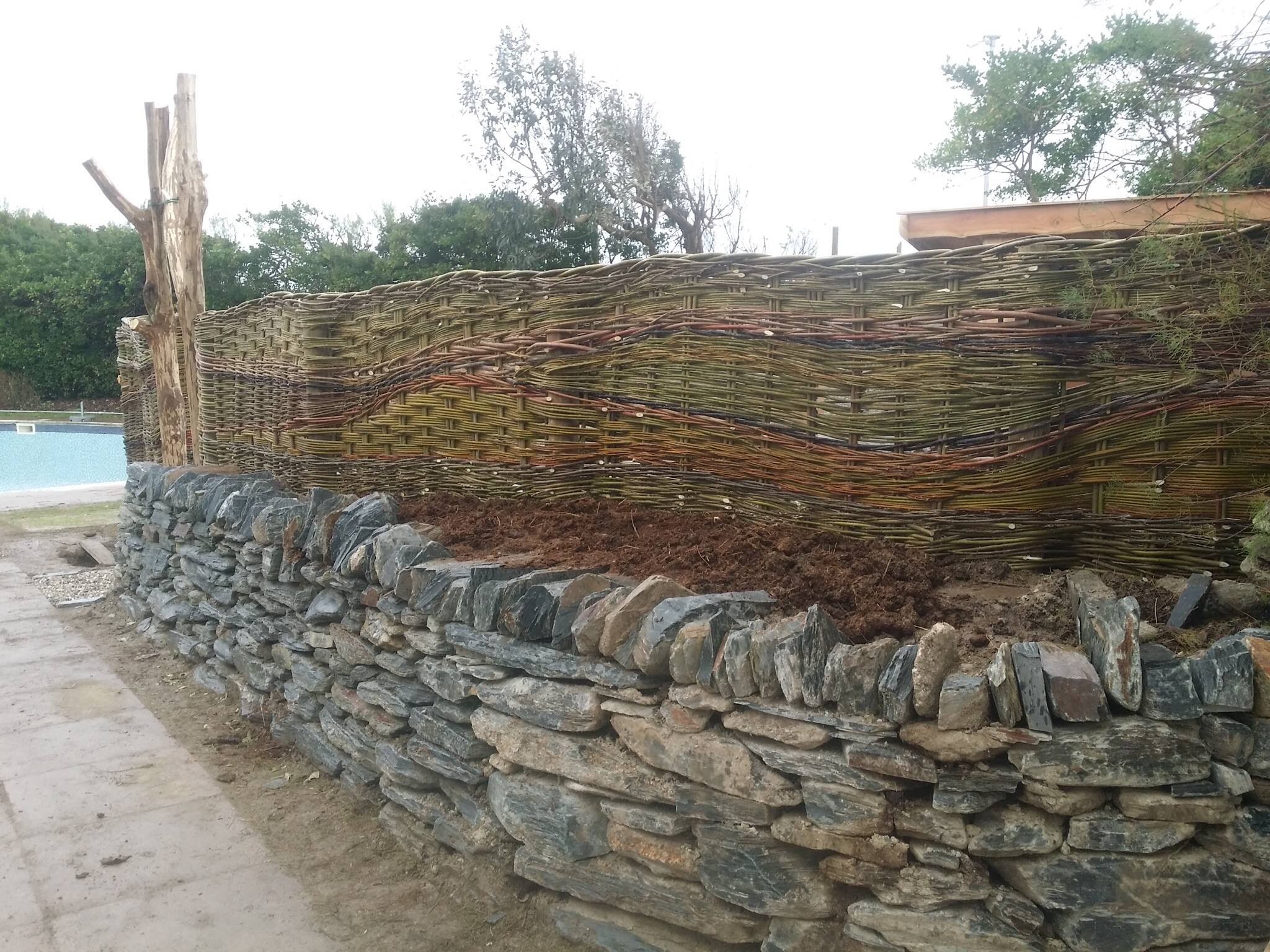 Woven Willow Fence